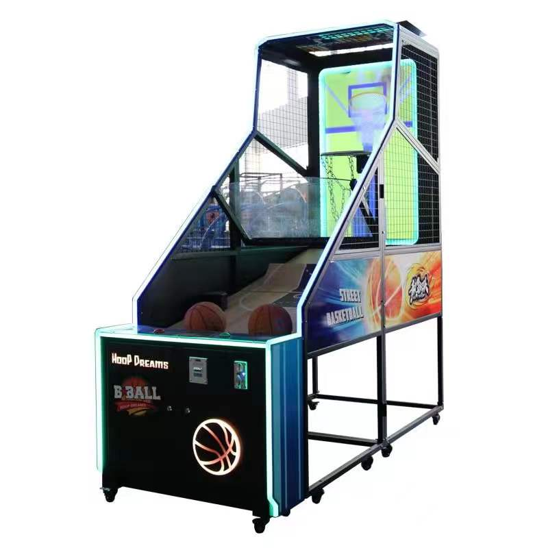 2024 popular coin operated game hoop dreams basketball machine for game center