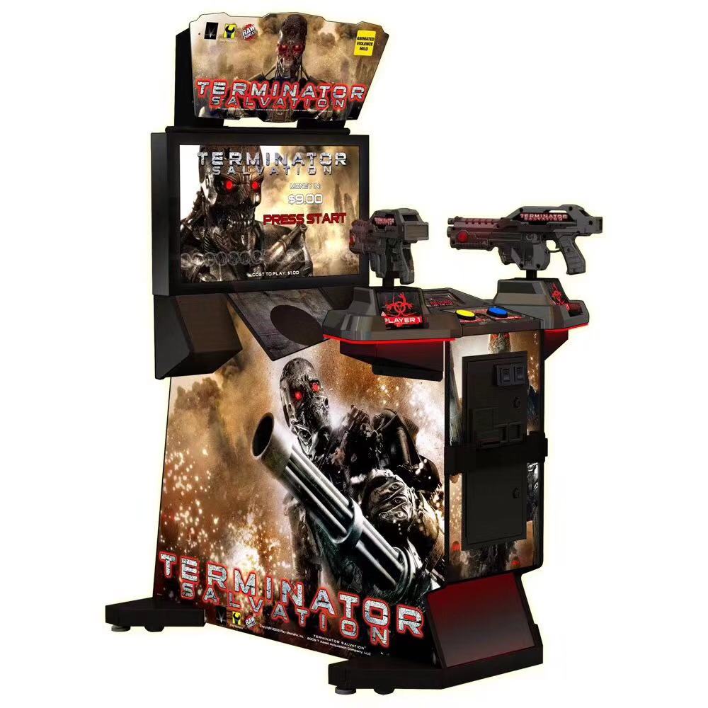 Wholesale 32 LCD Gun Shooting Simulator Terminator Salvation Arcade Game Machine For Game Center