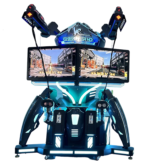 Indoor VR virtual Standing Simulator Games Machine VR Cyber inferno -2P