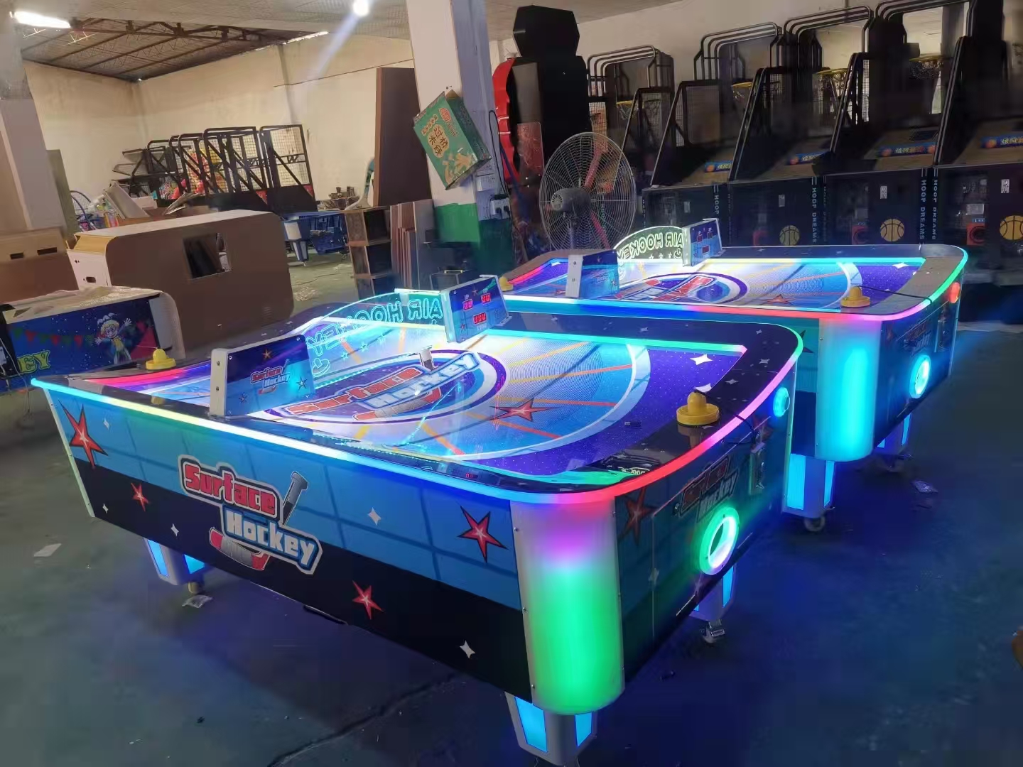 Hot sale arcade coin operated adult air hockey table surface air hockey table