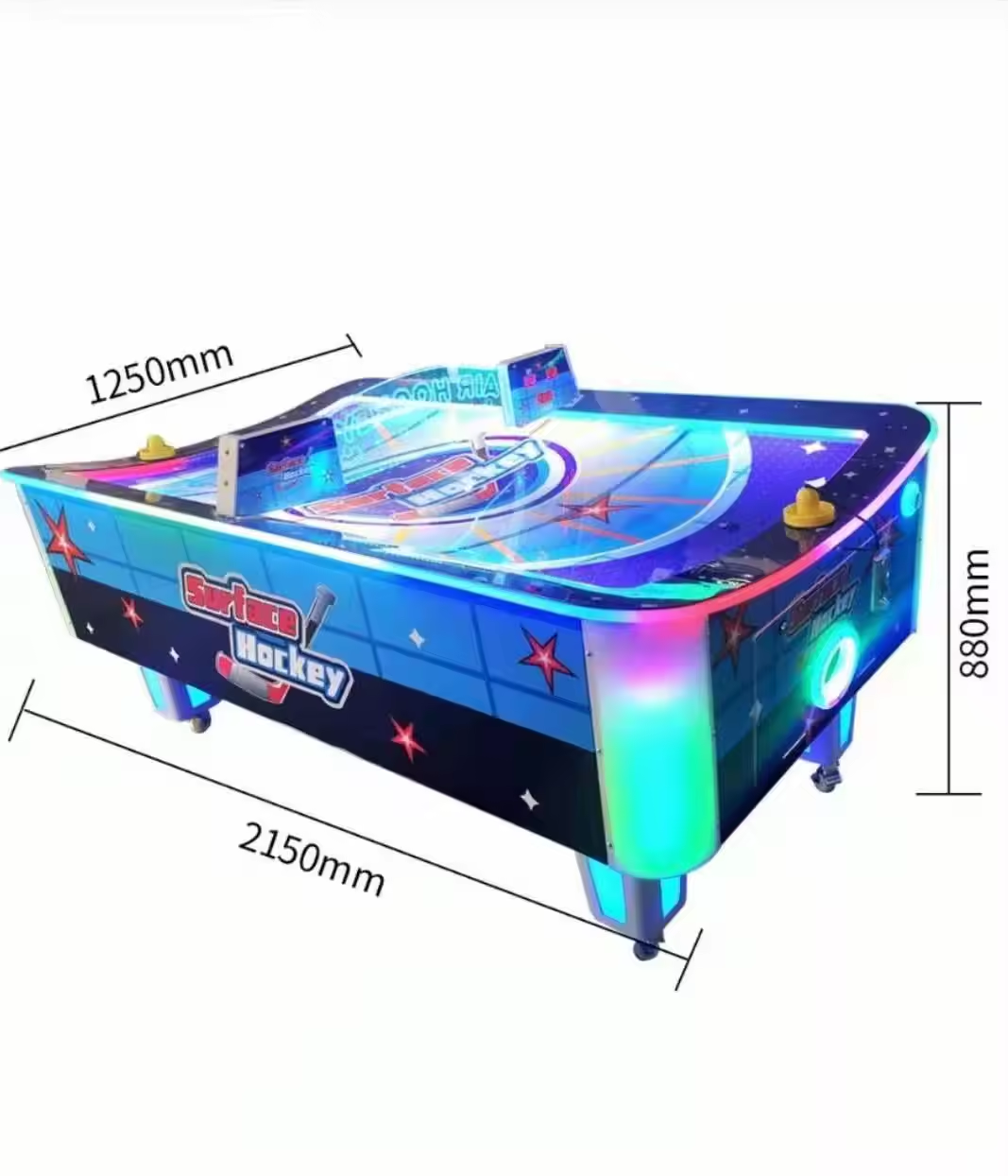 Hot sale arcade coin operated adult air hockey table surface air hockey table