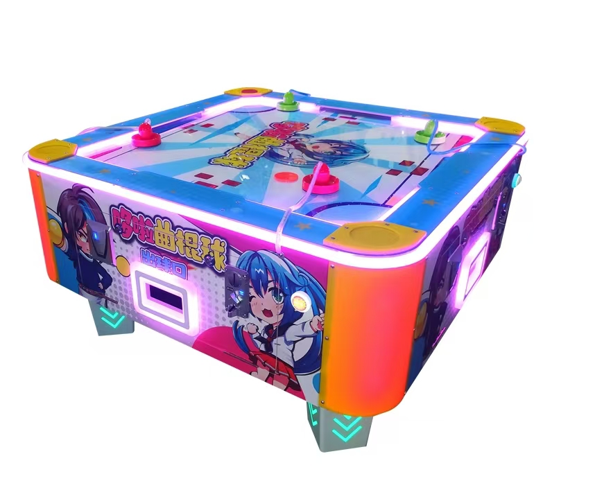 New Attractive Coin Operated Arcade Air Hockey 4P Table Game Machine For Sale