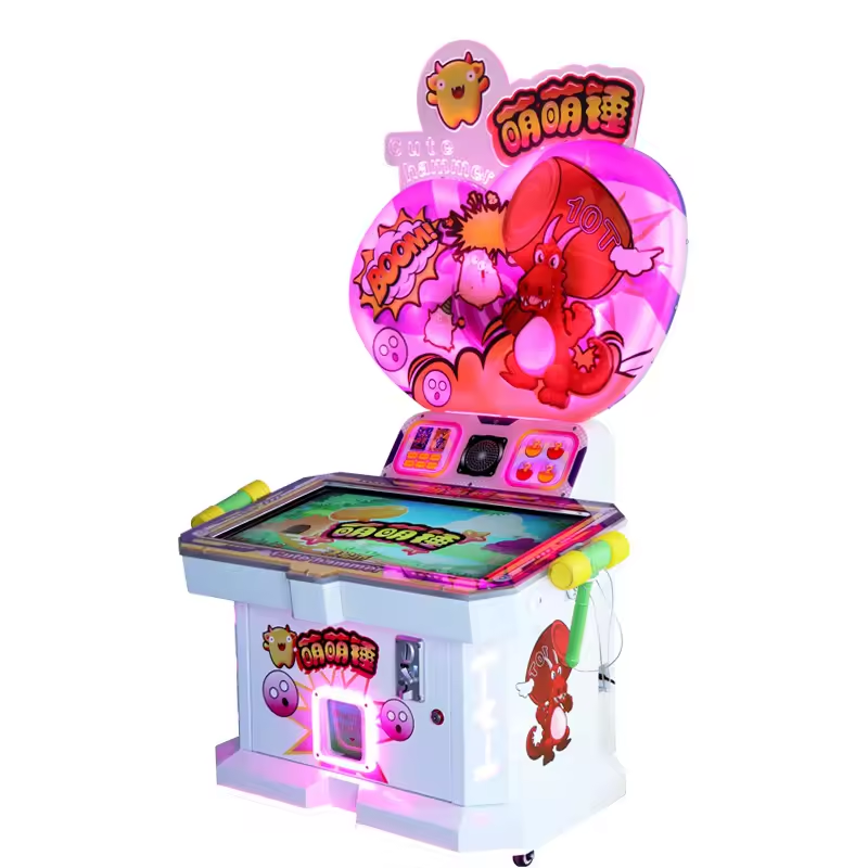 amusement kid coin operated game 32"LCD Cute Hitting Hammer game machine