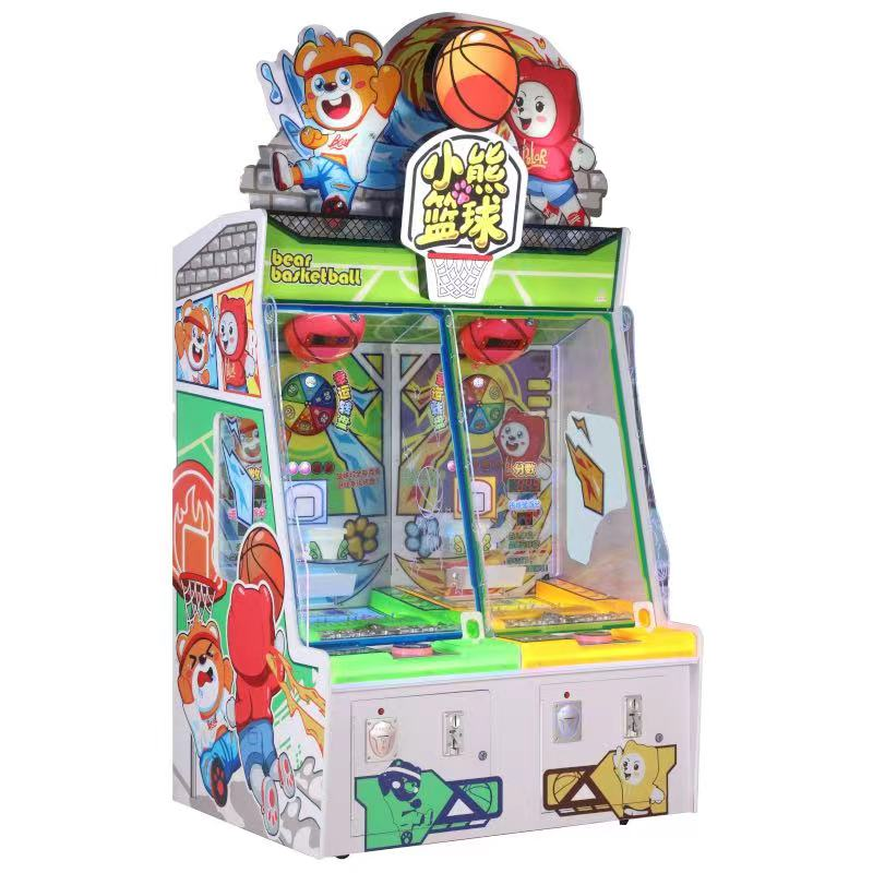 Factory Price coin operated amusement ticket machine Bear basketball arcade lottery redemption machine for game center