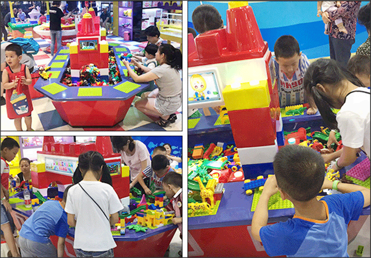 New design children building blocks Paradise building Block table for sale