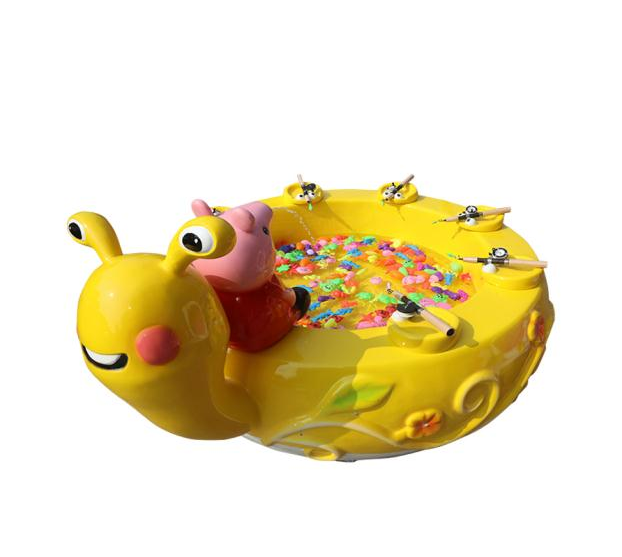 Popular amusement park product kid indoor playground Snail Fishing Pond for shopping mall