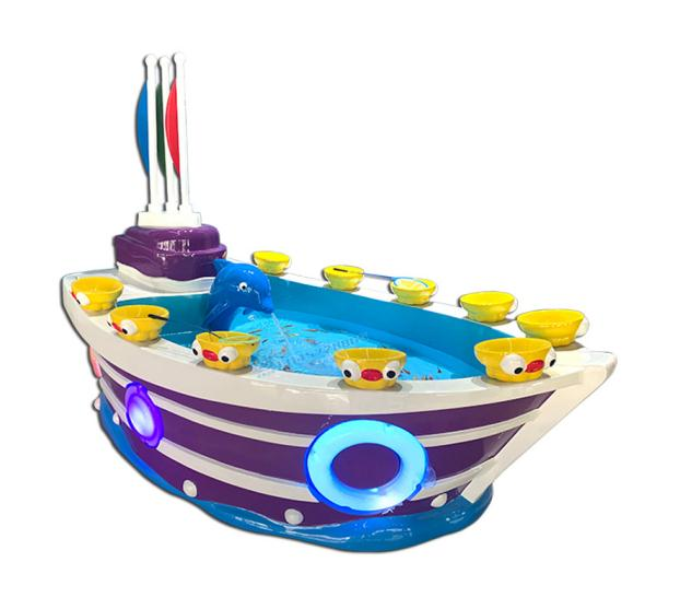 Popular amusement park product kid indoor playground Pirate Ship Fishing Pond for shopping mall