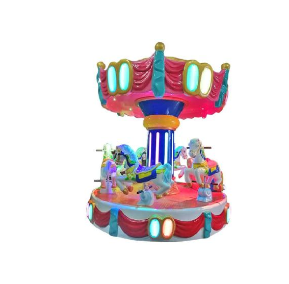 Factory Price kids carousel ride coin operated luxury carousel 6 players amusement rides for Amusement Park