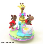 Hot Sale carousel horses happy fawn kiddie ride for children amusement park