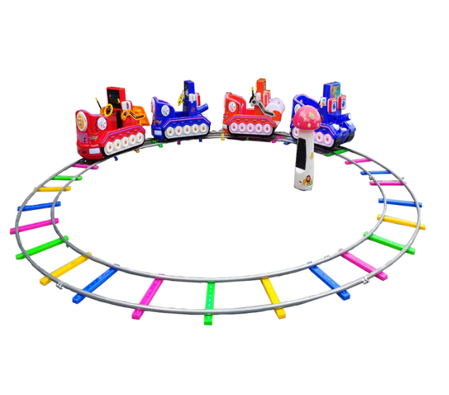 2024 Dinibao coin operated game machine 4 players track train amusement park