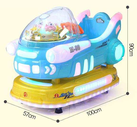 Cheap price wonderful space ship Kids electric ride on swing ride on car game machine