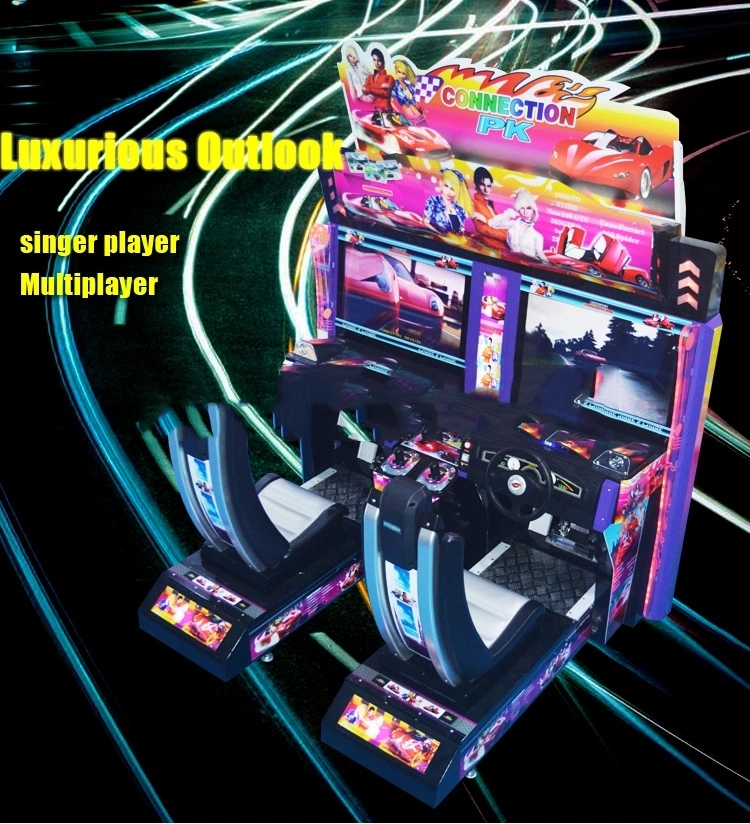 Indoor amusement 32 LCD HD outrun double palyers simulator racing arcade game machine